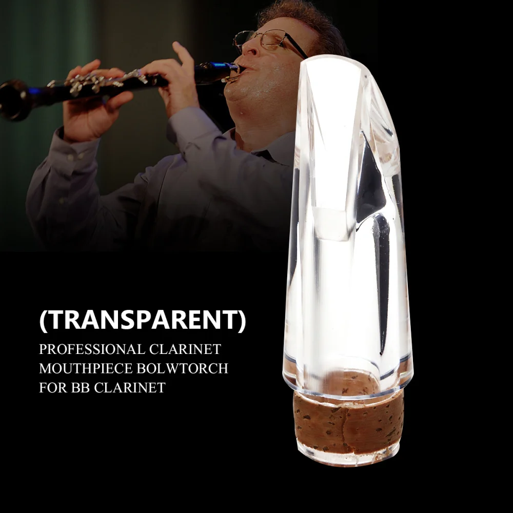 

Professional Clarinet Mouthpiece Bolwtorch for Clarinet (Transparent)
