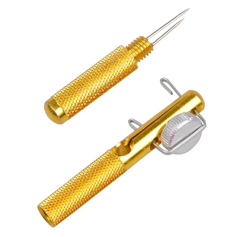 

Metal manual hooking device aluminum alloy belt line knotting fish hook binding hook small hook dual-purpose hook