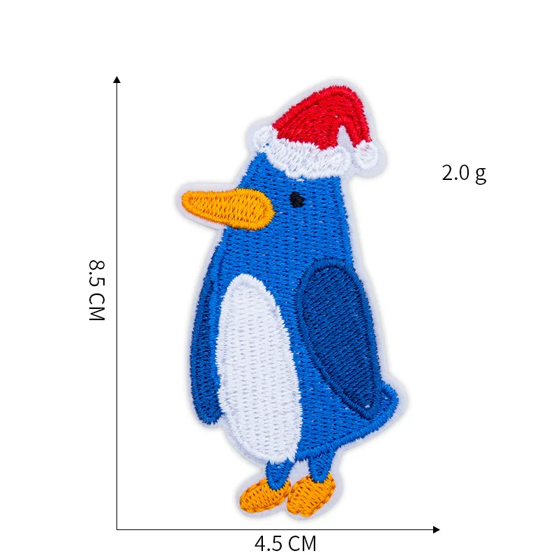 

Cloth Sticker DIY Moose Head Embroidery Christmas High-End Clothing Accessories Santa Claus Patch Embroidery Iron on Patches