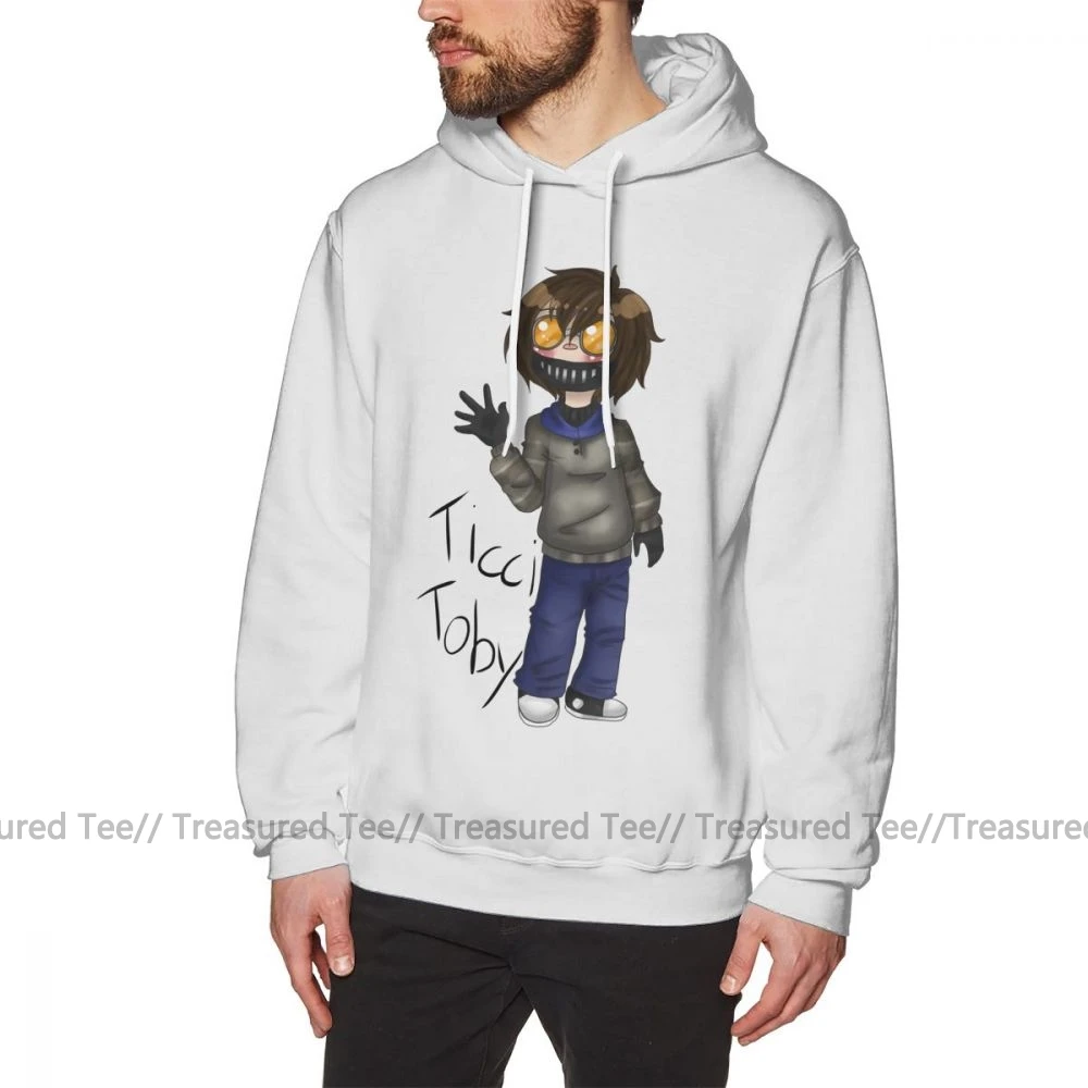 Slenderman Толстовка Chibi Ticci Toby толстовки хлопок длинный пуловер Толстовка свободная фиолетовая крутая мужская XXXL теплая толстовка - Цвет: White