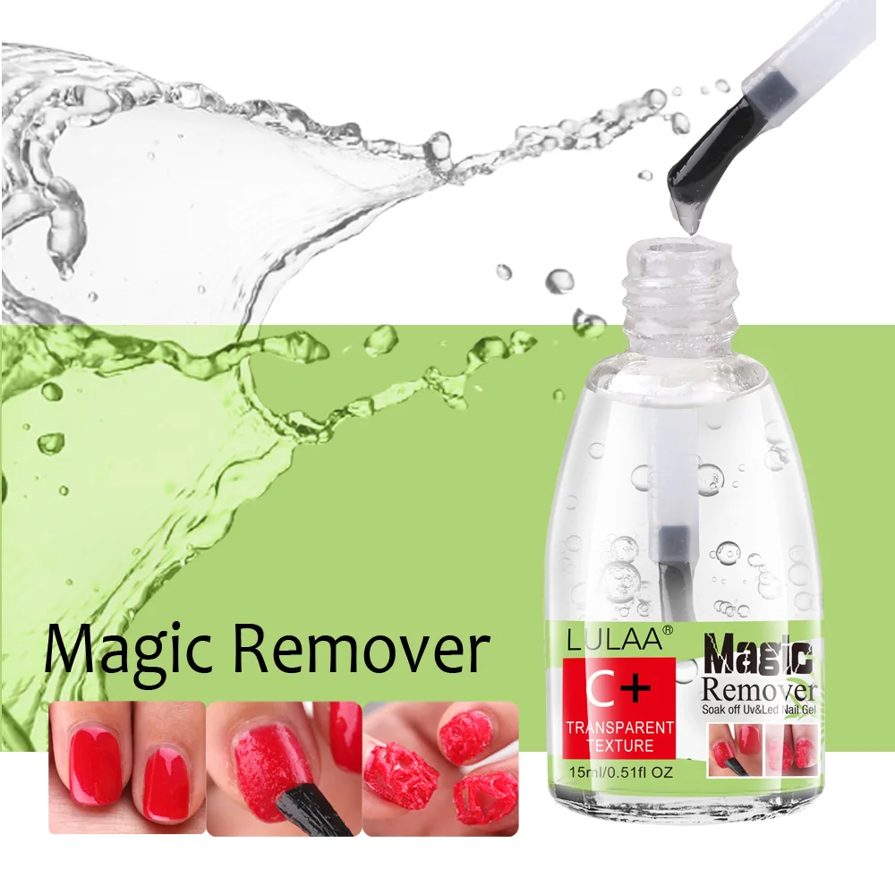 

LULAA 3 mintues magic Gel Remover New Magic Burst Gel Nail Polish Cleaner Nail UV Gel Degreaser Liquid Remove Sticky Layer 8ml