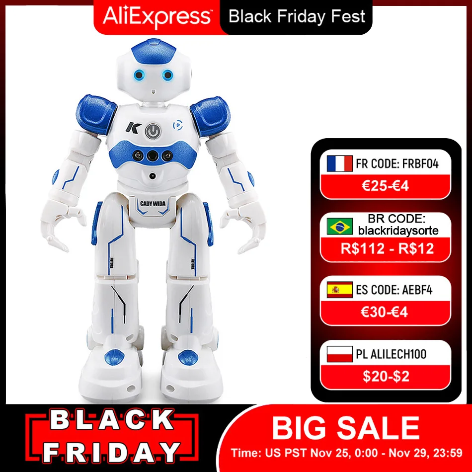 Original JJRC R2 R11 RC Robot Singing Dancing CADY WIDA Intelligent Gesture Control Robots Toy Action Figure For Children Toys
Original JJRC R2 R11 RC Robot Singing Dancing CADY WIDA Intelligent Gesture Control Robots Toy Action Figure For Children Toys