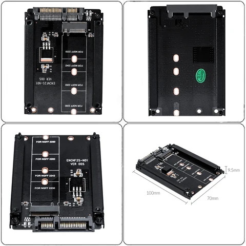 Металлический адаптер IRhasta M.2 NGFF к 2.5 SATA