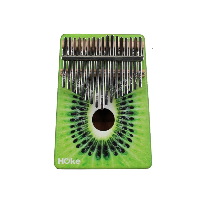 

17 Keys Kalimba Kit Thumb Piano Graffiti Mahogany Musical Instrument With Tune Hammer For Beginner KLB47