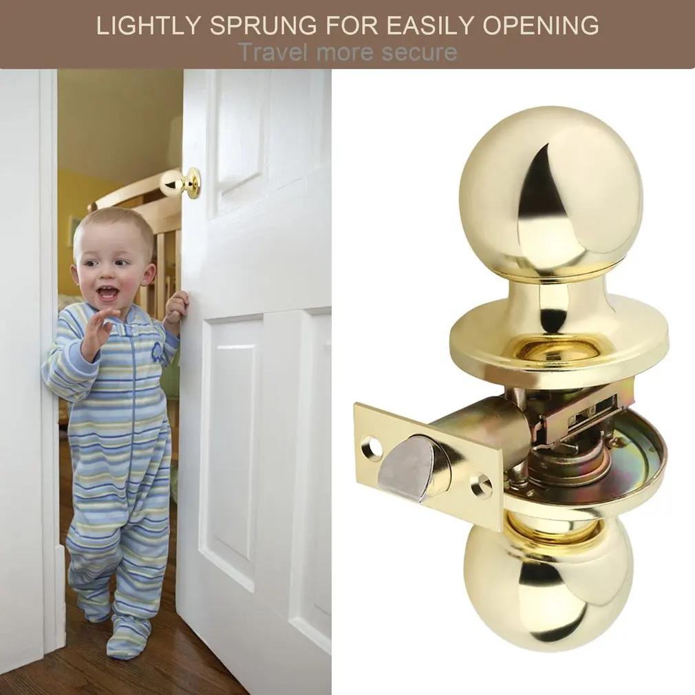 Прочные сферические дверные ручки из нержавеющей стали набор защелок круглые