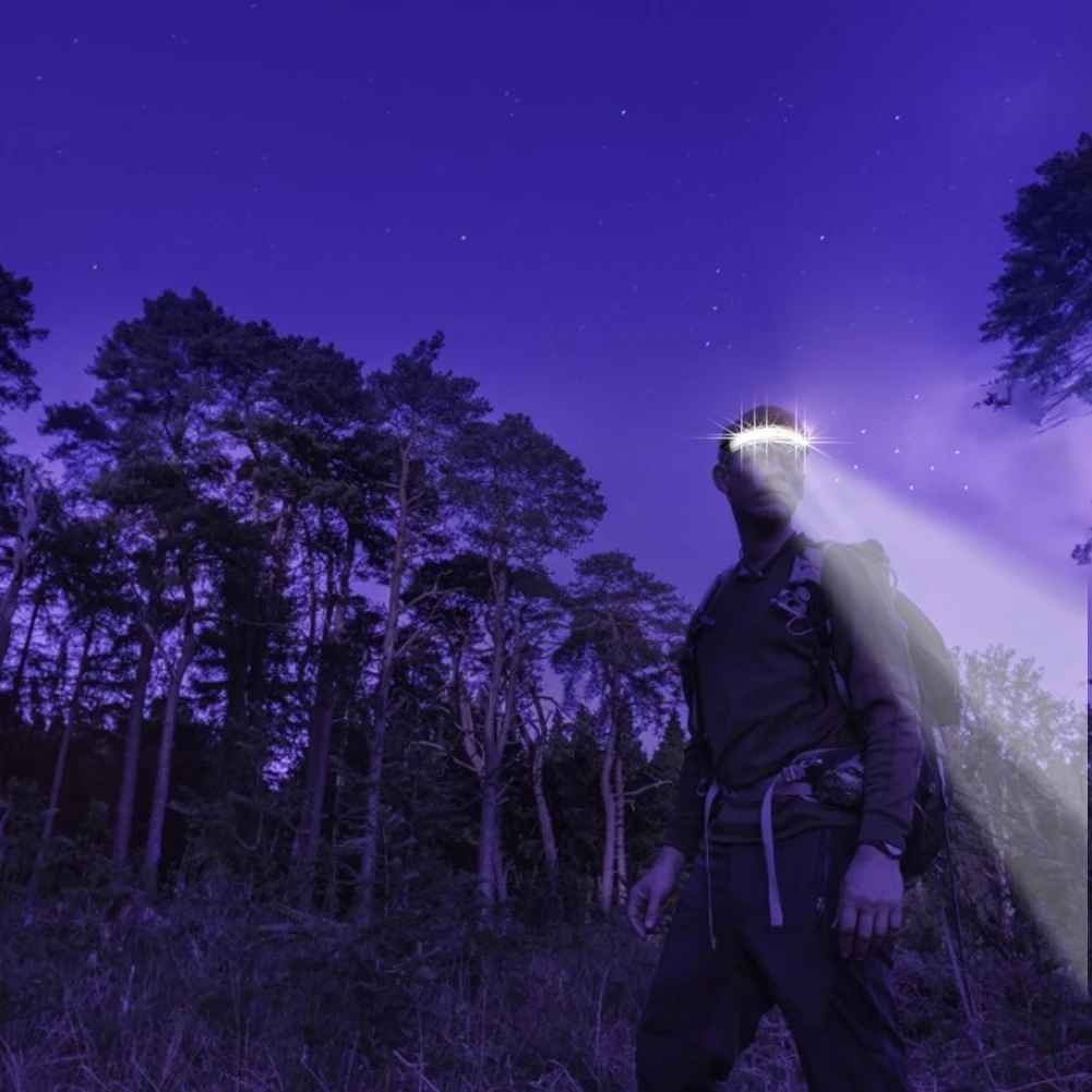 Portable LED Headlamp 3 Swith Mode Outdoor Camping Head Lamp Fishing Headlight Light Weight Flashlight Torch Stepless Dimming | Освещение