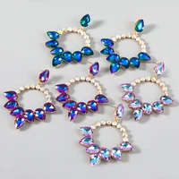 jijiawenhua new water drop acrylic dangling womens earrings dinner party wedding fashion luxury jewelry accessories