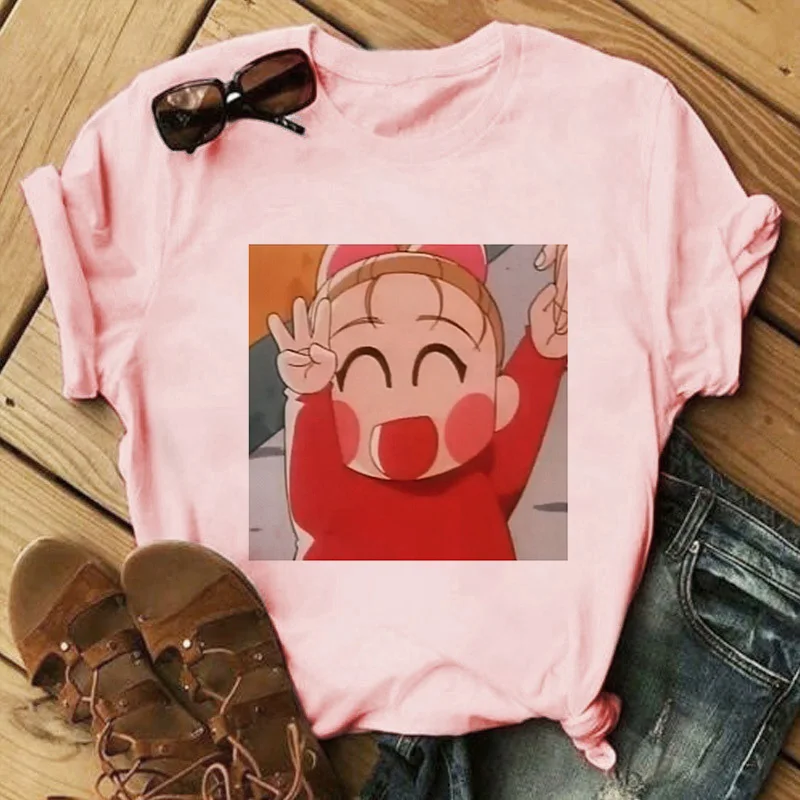 

Short Sleeve T-shirts Women 2020 Summer BB, you're big Sarah Print Anime Tshirt Funny Cartoon shirt Casual 90s Top Tees Female