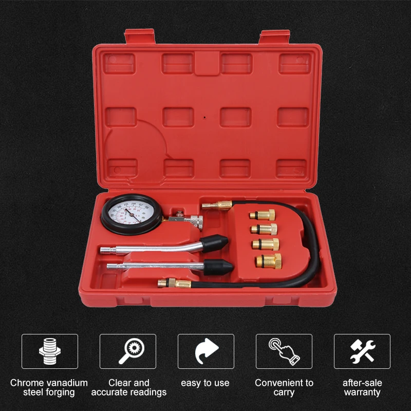 MR CARTOOL цилиндр давления двигателя масла Манометр тестер Диагностический Набор инструментов многоцелевой бензиновый метр для автомобиля мотоцикла