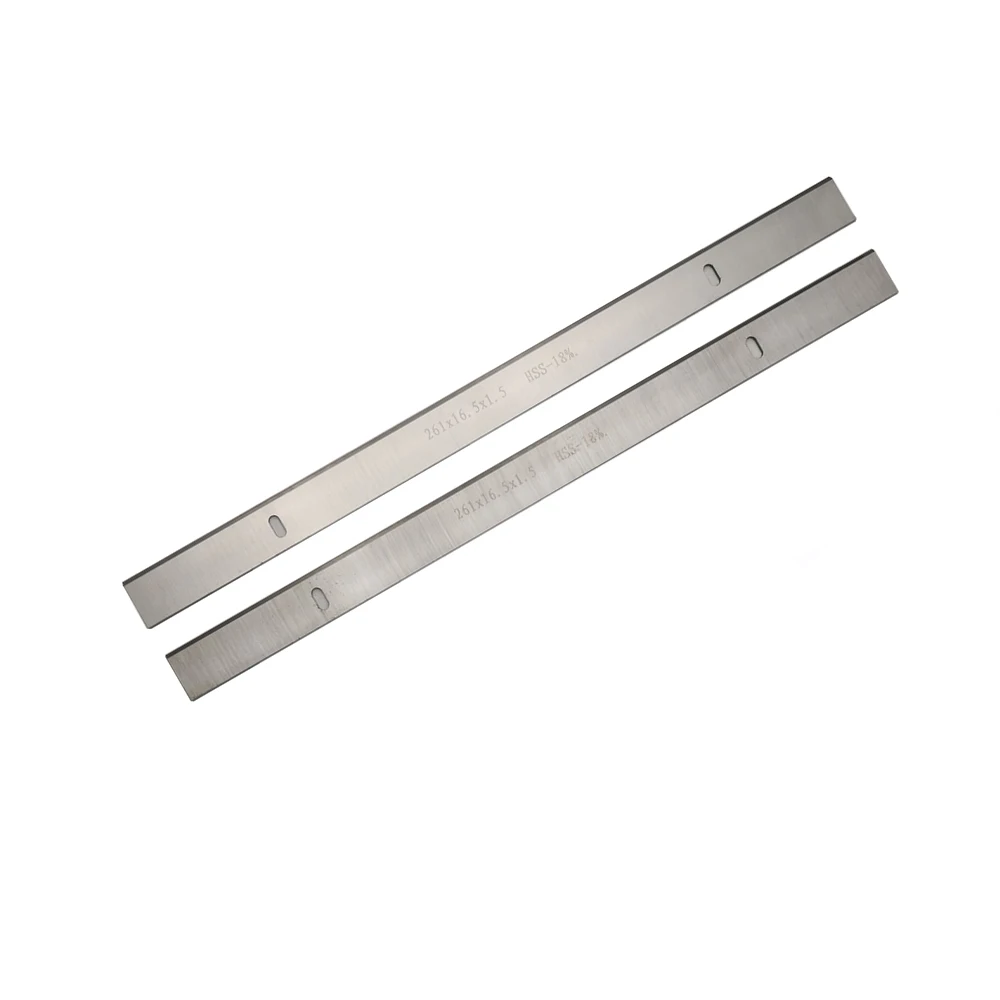 

2PCS 261x16.5x1.5mm HSS Planer Knives Blades for Lumberjack PT1000, JET JPT-10B-M, Scheppach HMS1070,GADH 254 P Planer
