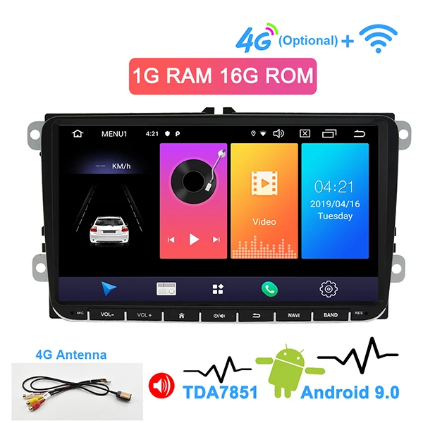 Android 9.0 -4G Navivox Android 8,1 автомобильный DVD gps навигатор для Skoda POLO GOLF 5 6 PASSAT B5 B6 TIGUAN TOURAN Caddy Seat Rapid - Цвет: Android 9.0 -4G
