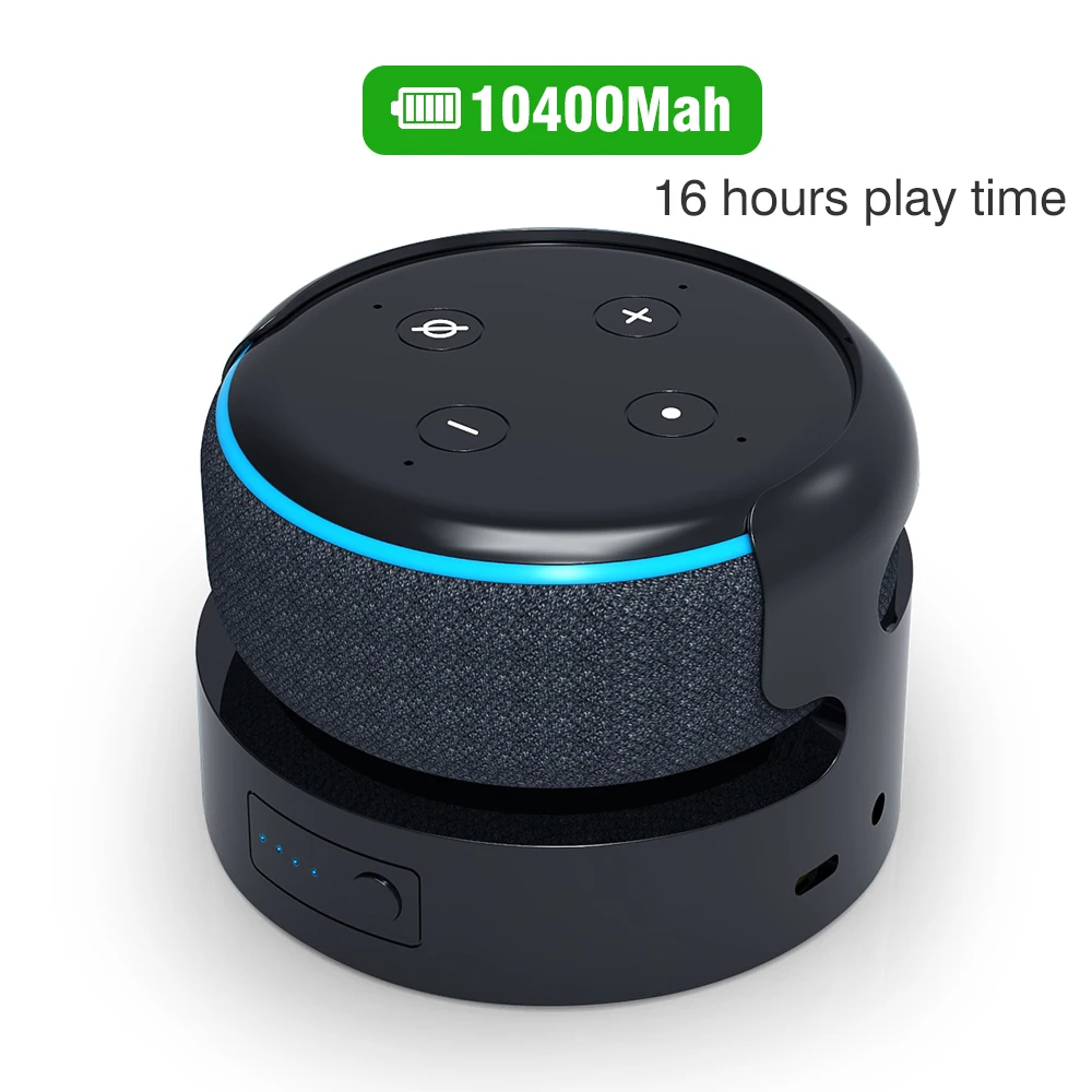 Комплект аккумуляторов Echo dot 3 го поколения портативная Базовая батарея для Dot