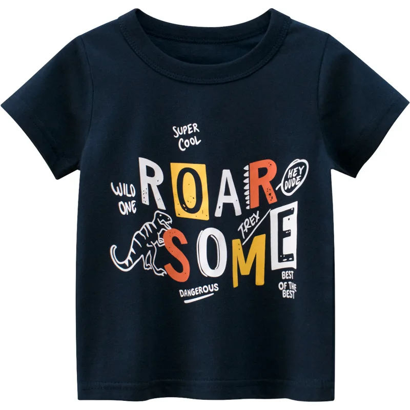 

Children for Boys a Boy Girls Kids Kid's Shirts Child Baby Toddler Cotton Letter Tee Tops Clothing Short
