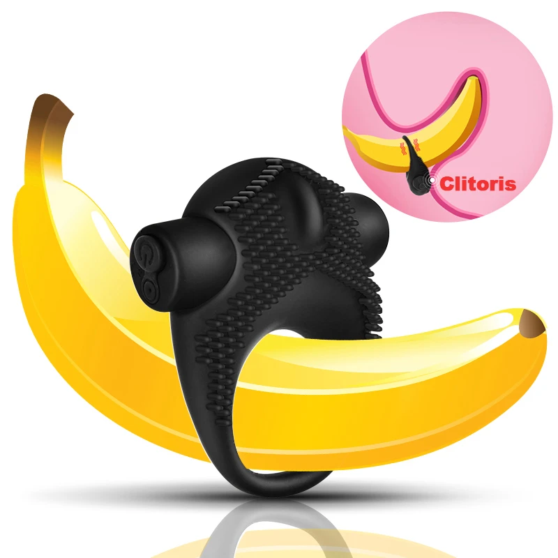 Задержка эякуляции кольцо для пениса Клитор Вибратор USB зарядка Силиконовое