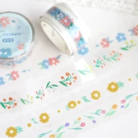 12pcslot between the flowers series sticker diy sticker decorative tape pet tape