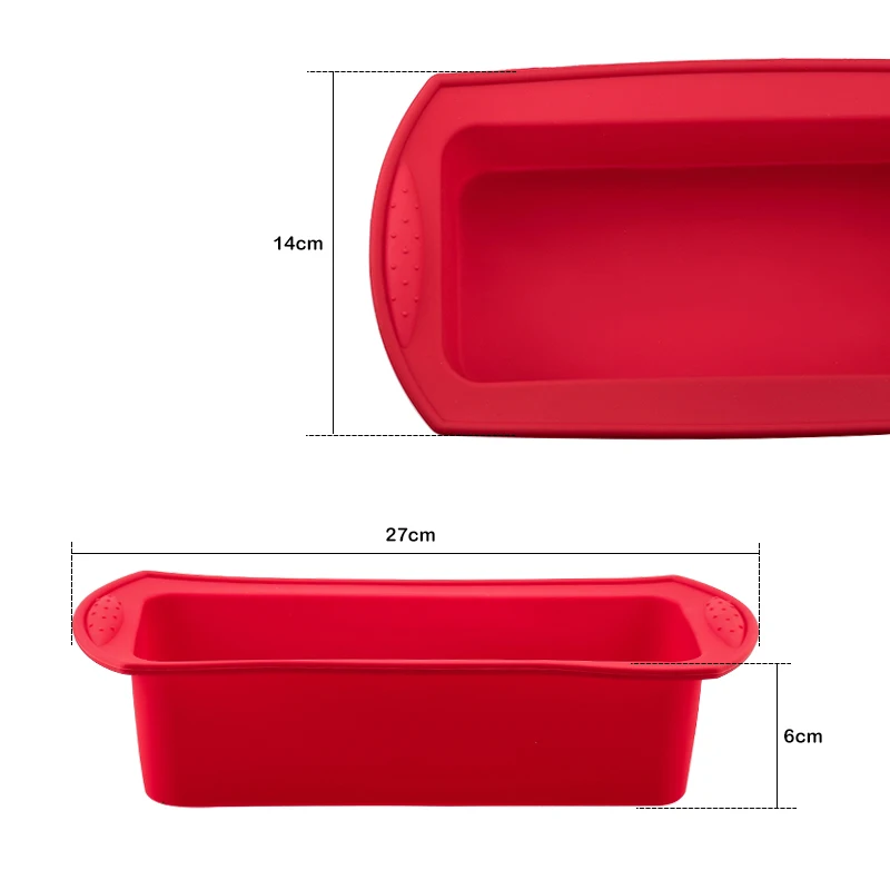 

Bakery Silicone Molds Pastry Toast Bread Pan Cake Baking Mould Cake Tray Non-stick Loaf Pastry Baking Mould Kitchen Accessories
