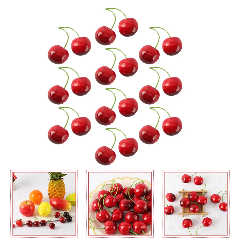 

10 Pairs Models Realistic Fruit Ornaments Photography Fruit Ornaments