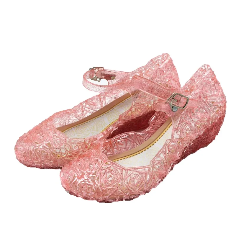 

Summer Kids Crystal Jelly Sandals Princess Cosplay Party 2022 Girls Dance Shoes Kids Summer shoes Girls Princess Durable Shoes