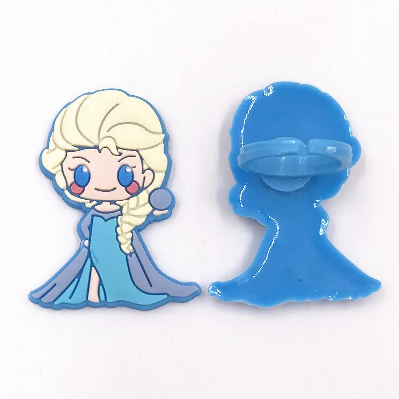 8 шт./лот принцесса Эльза Белоснежка Ариэль ПВХ кольца на палец модные ювелирные