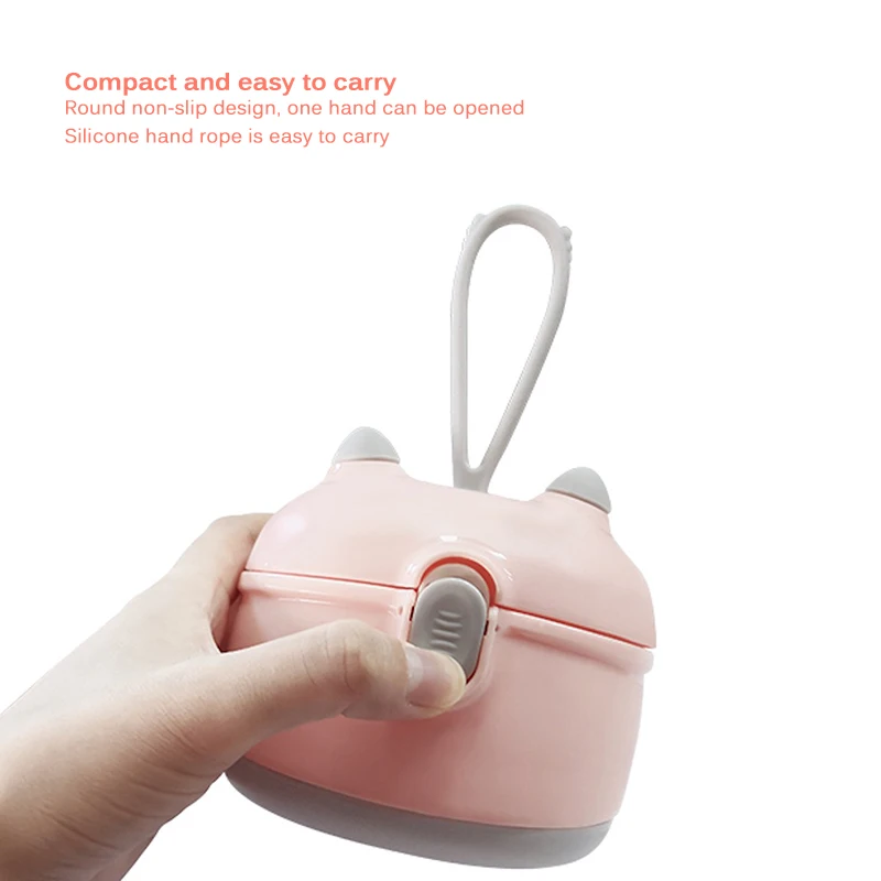 

Powder Milk Storage Box Portable Baby Food Snacks Container Newborn Milk Powder Case Feeding Accessories With Spoon