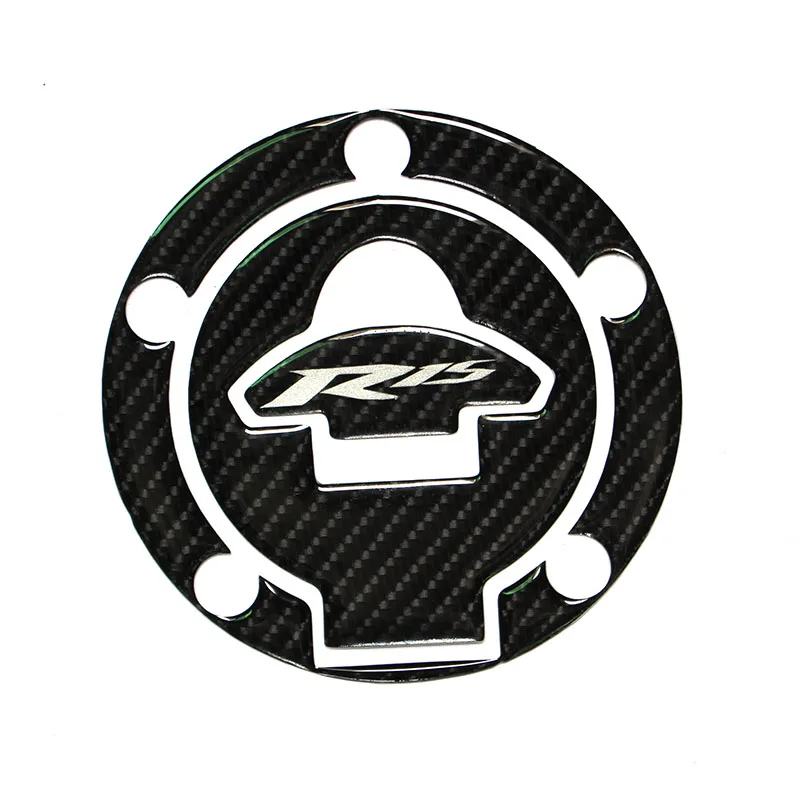 3D Carbon Fiber Motorcycle Fuel Tank Cap Cover Gasket Sticker Protection Pad for Yamaha YAMAHA YZF-R15 r15 | Автомобили и