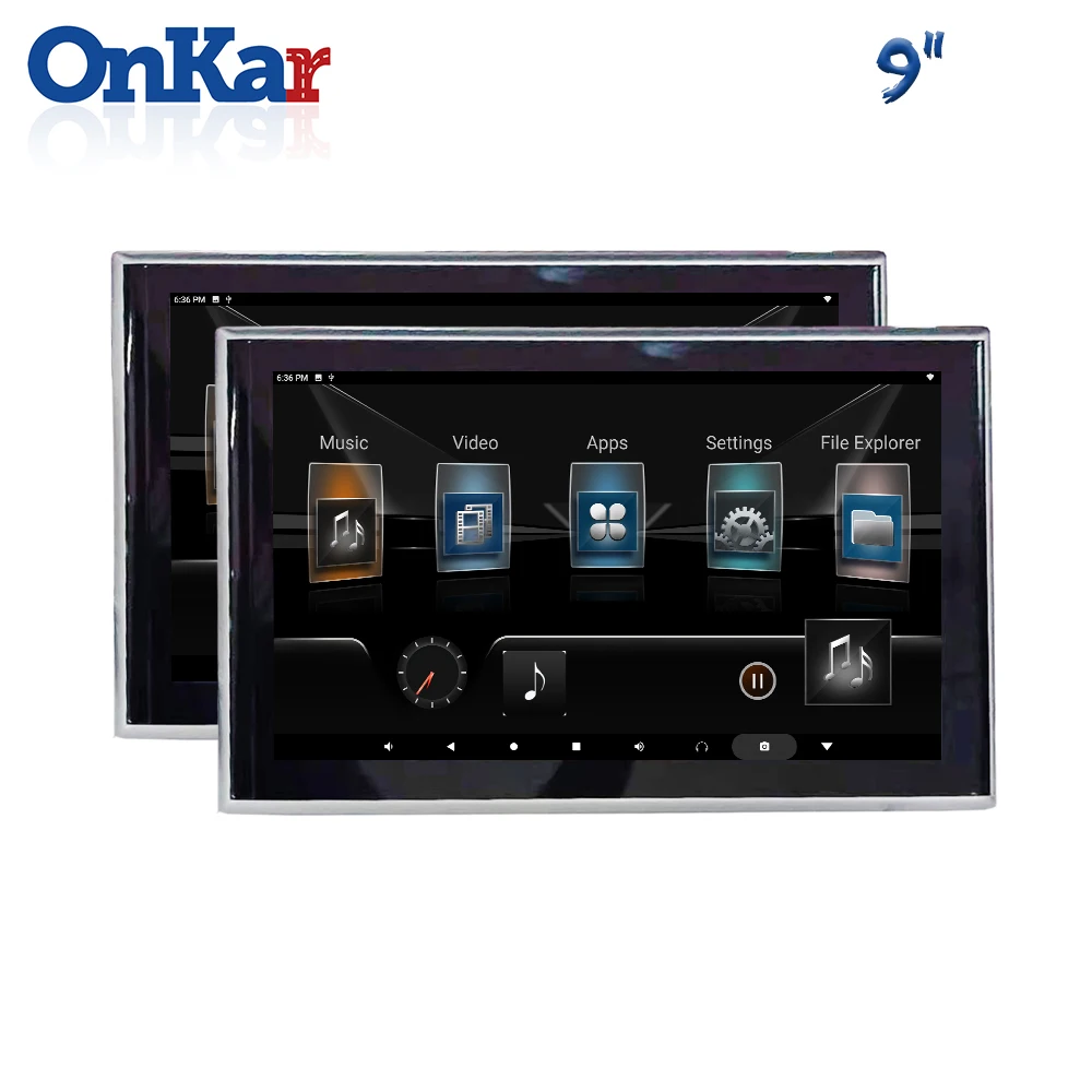 

ONKAR Car Android Headrest Monitor 9 Inch 1920*1080P Touch Screen WIFI/Bluetooth/USB/HDMI/Mirror Screen/Airplay/SD