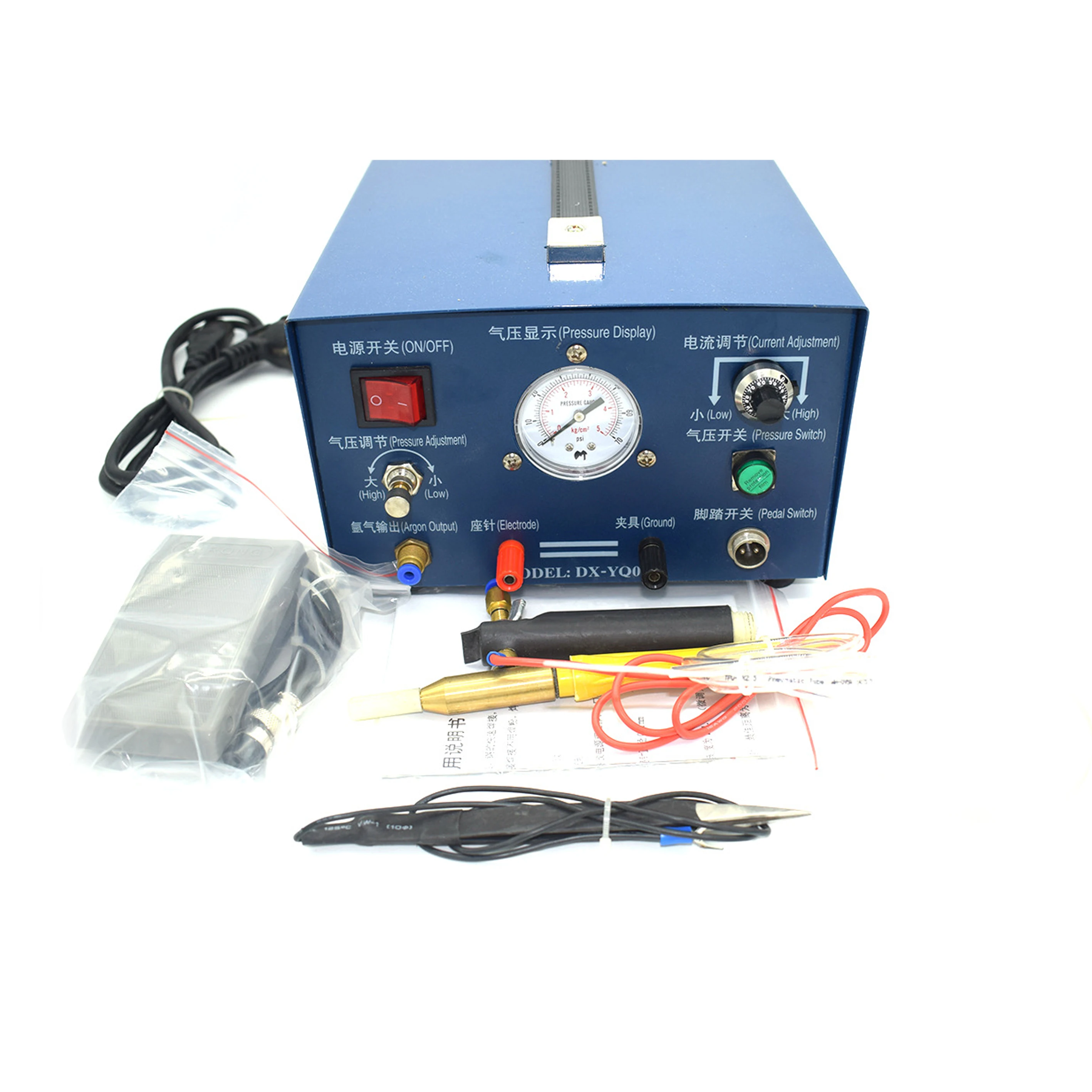 220V ИМПУЛЬСНЫЙ аппарат точечной аргоновой сварки 400W цвета: золотистый