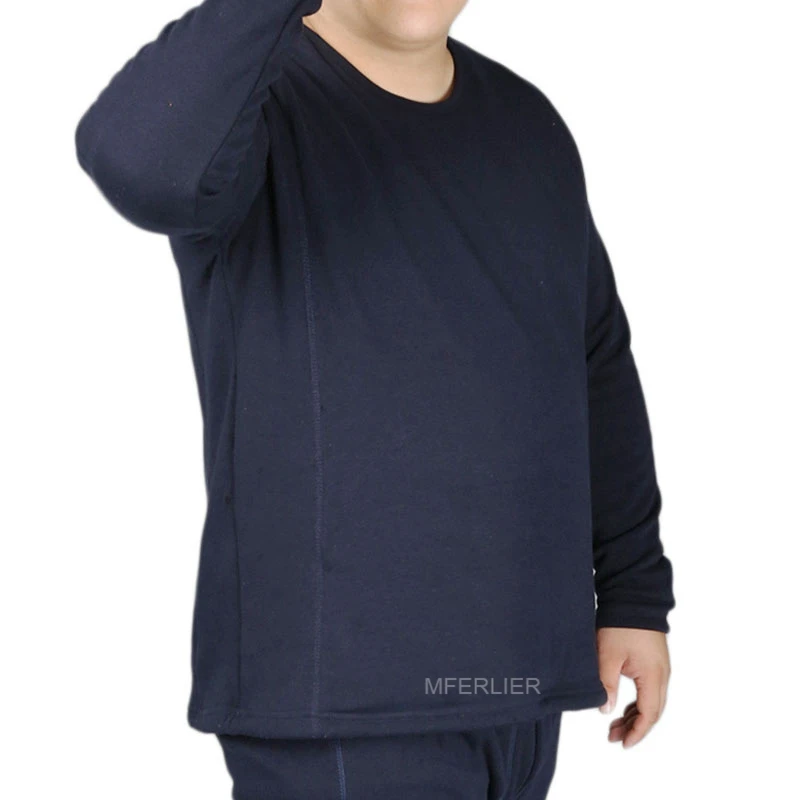 

Spring winter fleece Long Johns 5XL 6XL 7XL Bust 155cm Plus size warm men underwear 2 colors