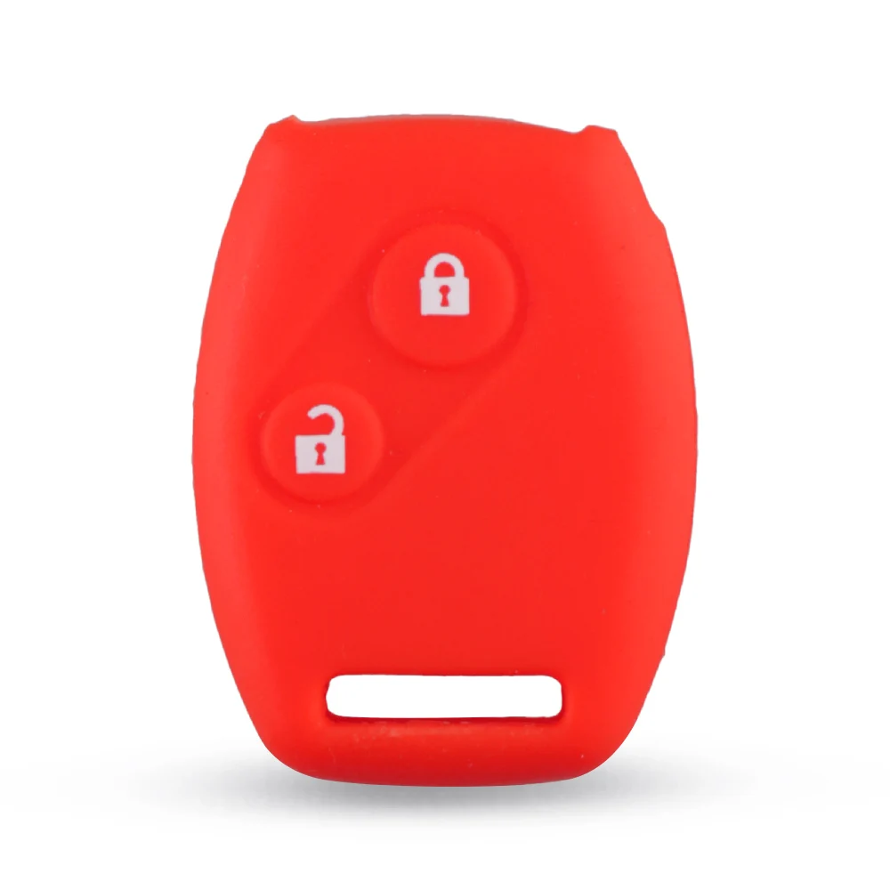 

KEYYOU спортивный стиль силиконовый 2-кнопочный чехол для ключей чехол для Honda CR-V Civic Fit Freed StepWGN ключ