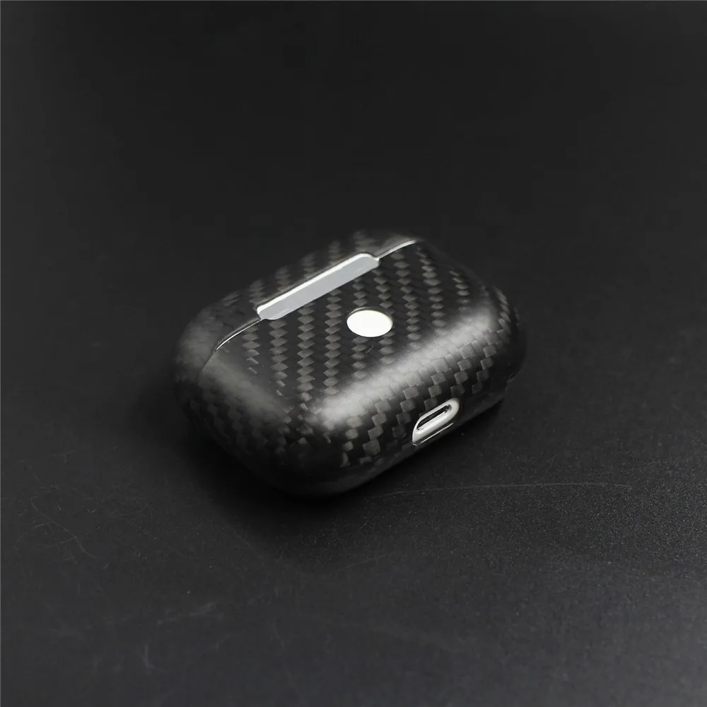 Чехол из настоящего углеродного волокна для AirPods 2 Pro беспроводной зарядки