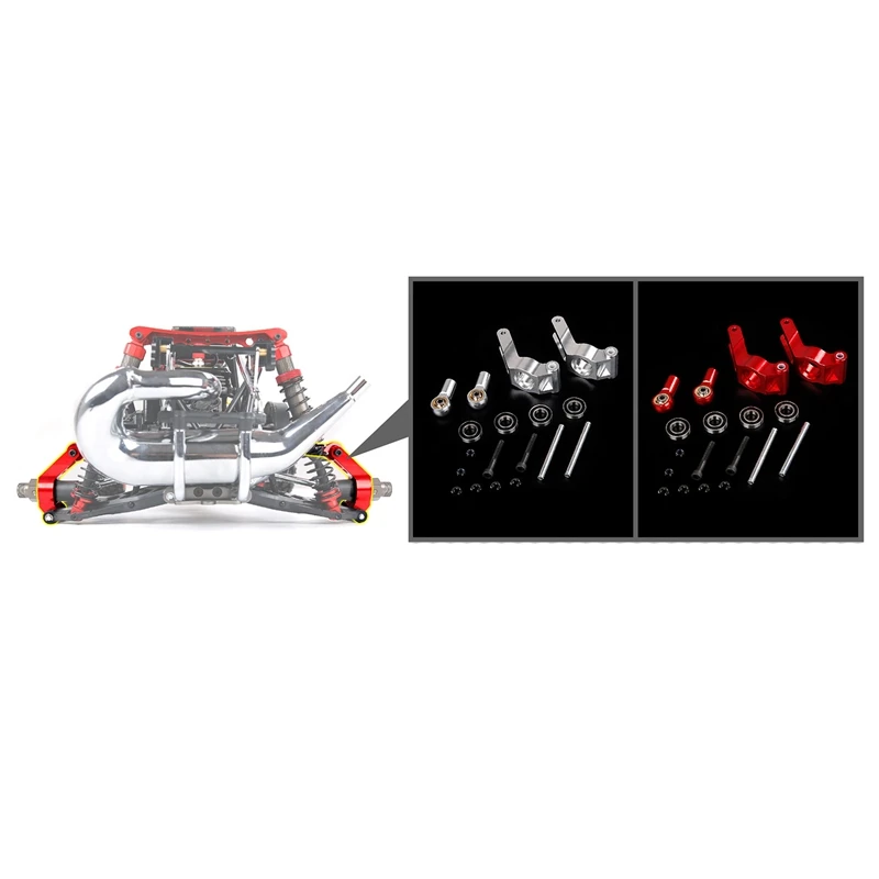 

CNC One-Piece Rear Wheel Bearing Base Kit Fit for 1/5 HPI ROFUN ROVAN KM BAJA 5B 5T 5SC RC CAR PARTS