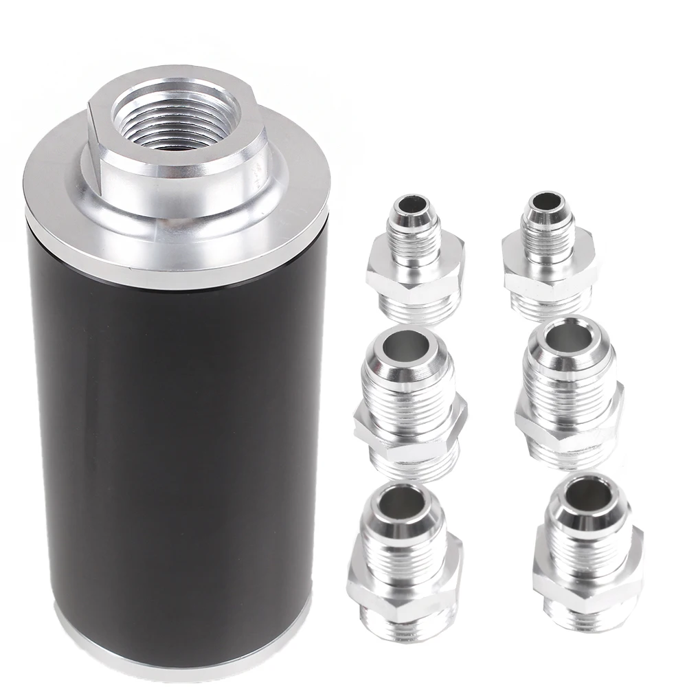 

58MM Universal For Car Modified Fuel Filter Gasoline Filter Black Magnetized Gasoline Filter Element Filter RS-FP002