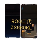 Оригинальный ЖК-дисплей 6,59 дюйма AMOLED для ASUS ROG Phone 2 Phone2 Phone II, сенсорный экран с рамкой для ASUS ZS660KL I001DA
