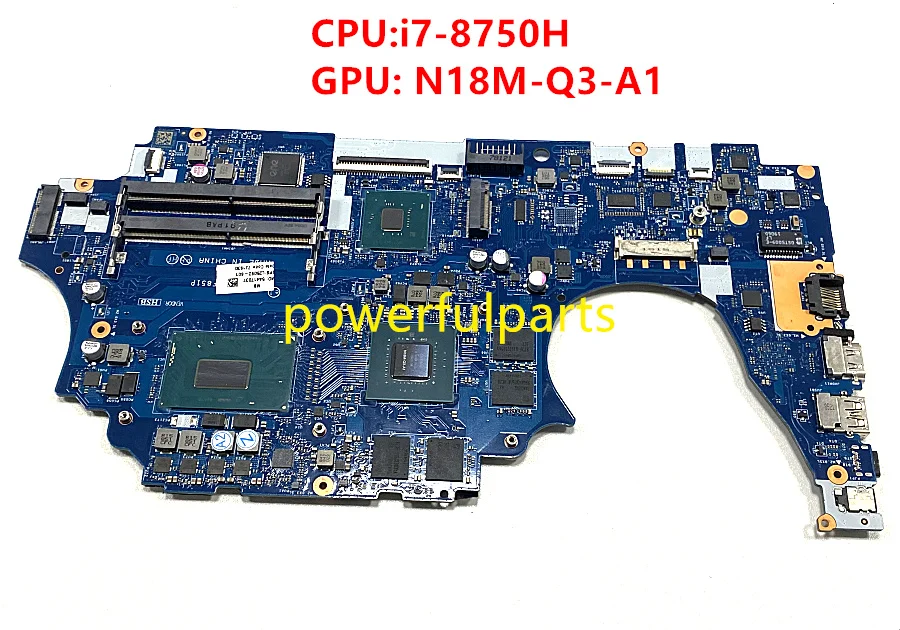 

100% working for HP zbook 15V G5 motherboard zhan 99 G1 mainboard with i7-8750H cpu + graphic L25092-601 DPF52 LA-F851P