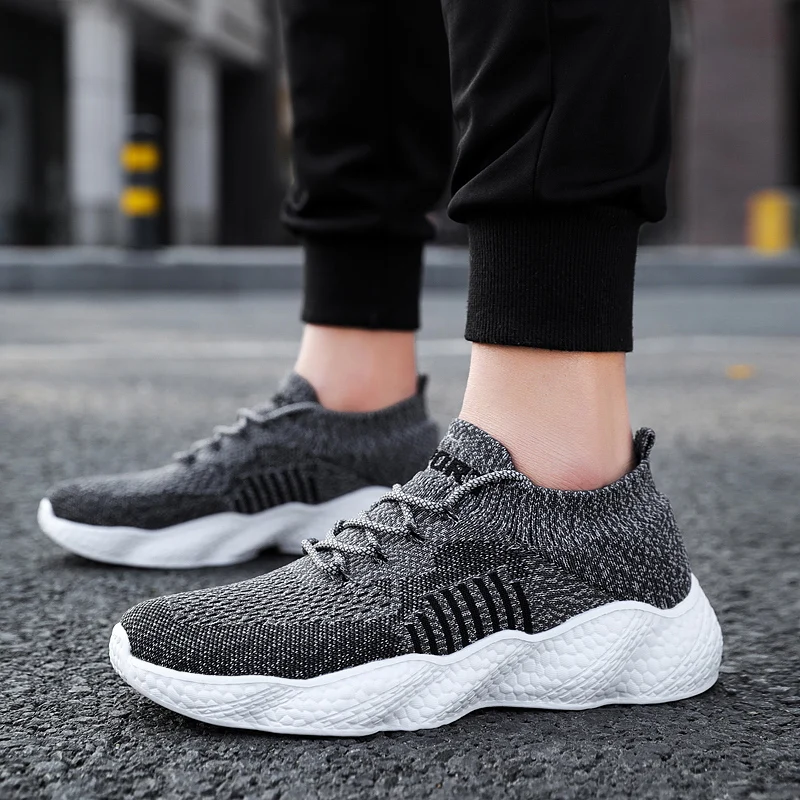 

2020 Men Casual Shoes Brand Lace Up Shoes Men Sneakers Ligthtweight Spring Autumn Jogging Shoe for Adult Plus Size 39-46