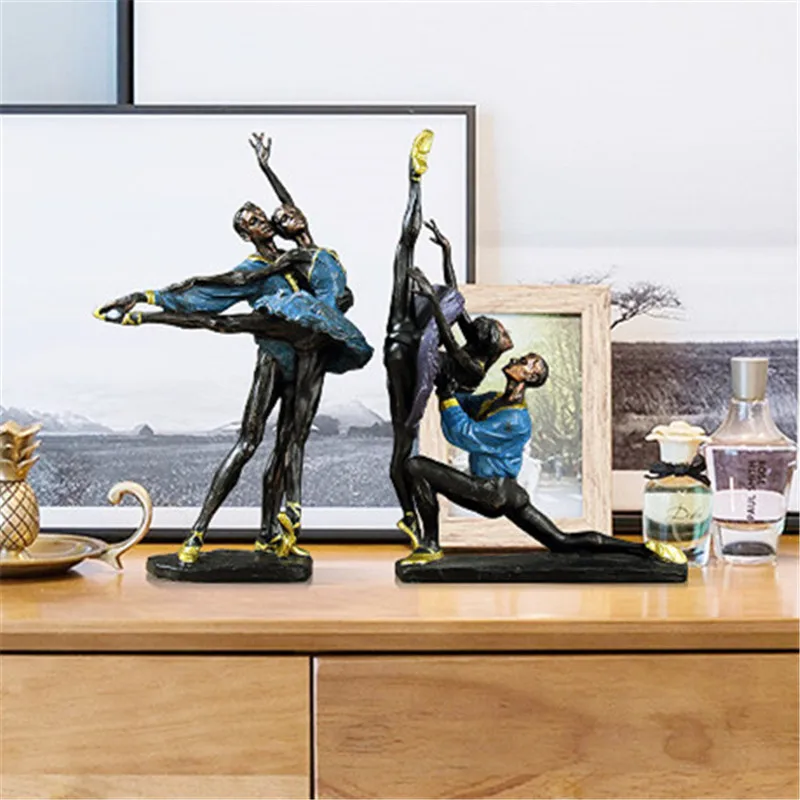 

Bao Guang Ta European Style Ballet Dancer Statue Home Decor Creative Living Room Office Crafts Sculpture Housewarming Gift A2729