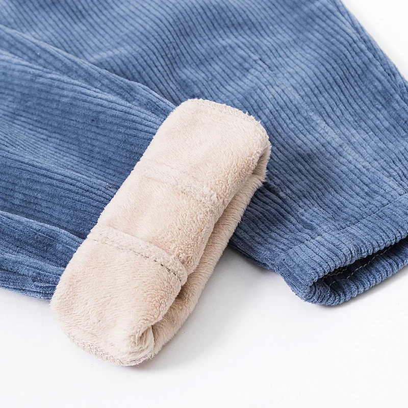 

Autumn Winter High Waist Corduroy Leggings Harem Pants Women Loose Black Pants Women Long Plus Velvet Trousers Sweatpants C5803