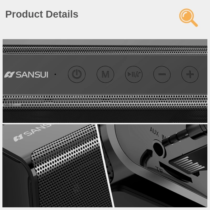 Sansui T28 wireless Bluetooth speaker 3d surround large volume portable outdoor mini home extra bass computer car |