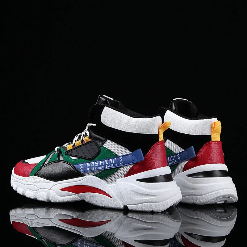 

New Four Seasons Youth Fashion Trend Shoes Men Casual Ins Hot Sell Sneakers Men New Colorful Dad Shoes Mens Casual Shoes