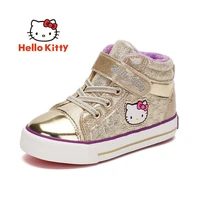 hello kitty winter fashion new 2021 plus velvet warm shoes simple and comfortable non slip breathable childrens flat shoes