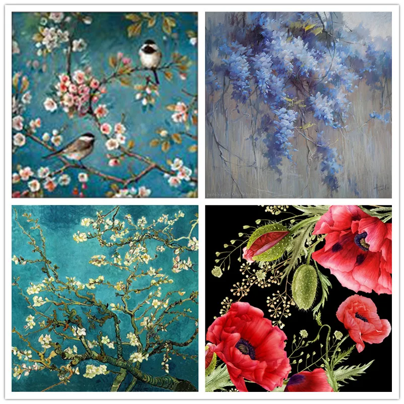 5D DIY алмазная живопись груша персик сафлоровое платье светло фиолетового цвета