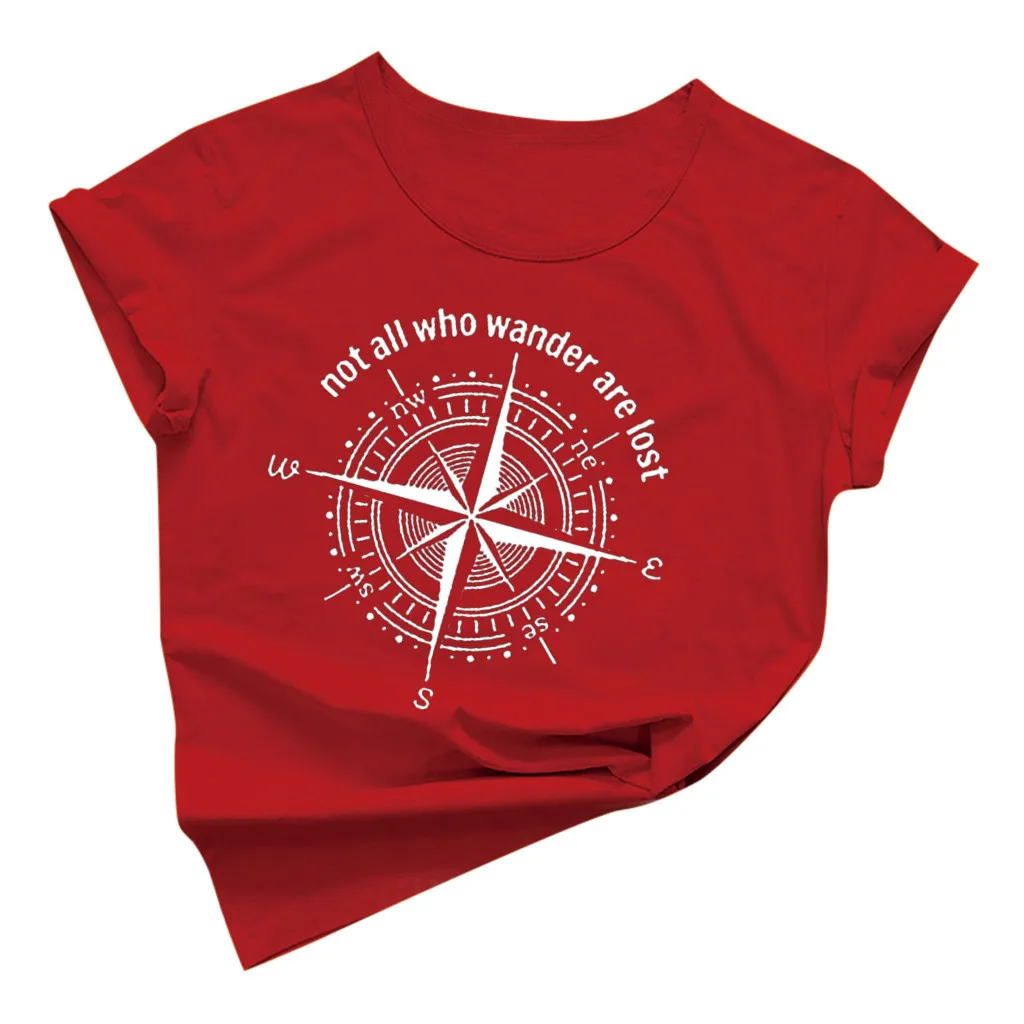 Женская футболка с короткими рукавами и круглым вырезом летняя свободная