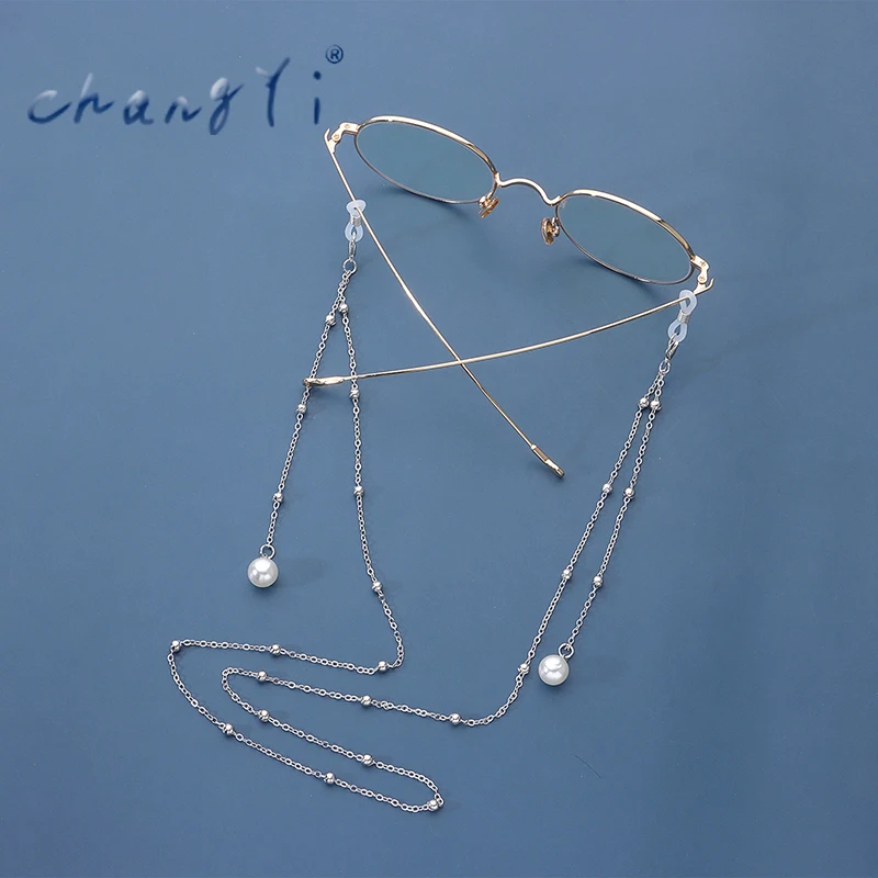 

Changyi 2021 Trend Women Tassle Pearl Pendant Mask Strap Chains Mask Rope Lanyard Anti Slip Chain Eyeglass Sunglasses Chain Gift