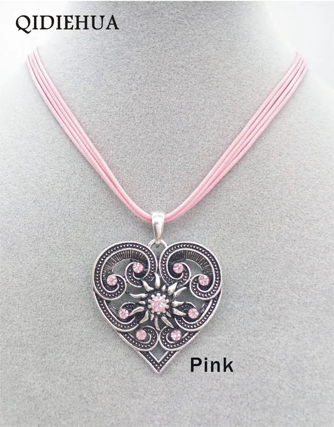 mx012 pink Модные подвески Edelweiss в немецком стиле для женщин, корейский стиль, подвеска с кристаллами, ювелирных изделий - Окраска металла: mx012 pink
