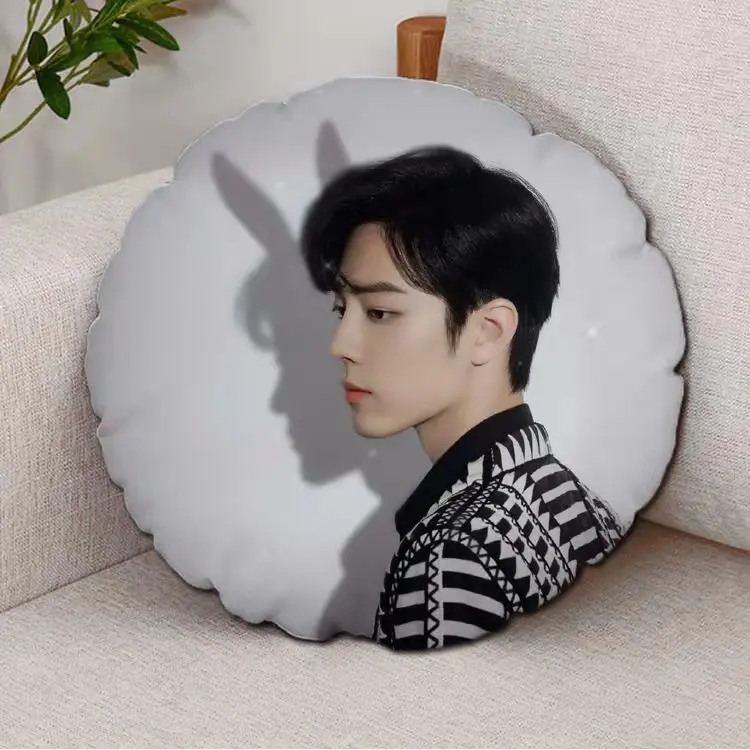 

Xiao Zhan Surrounding Cheer Pillow Chen Qing Ling Wei Wuxian Round Double-sided Cushion , 1pillowcase+1pillow Core, Home Decor