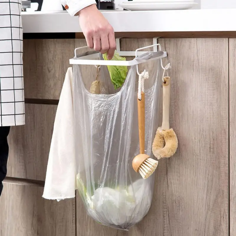 New Kitchen Garbage Cupboard Door Back Hanging BagCabinet Organizer Towel Holders Trash Bag Hanger Storage Shelf Holder | Дом и сад