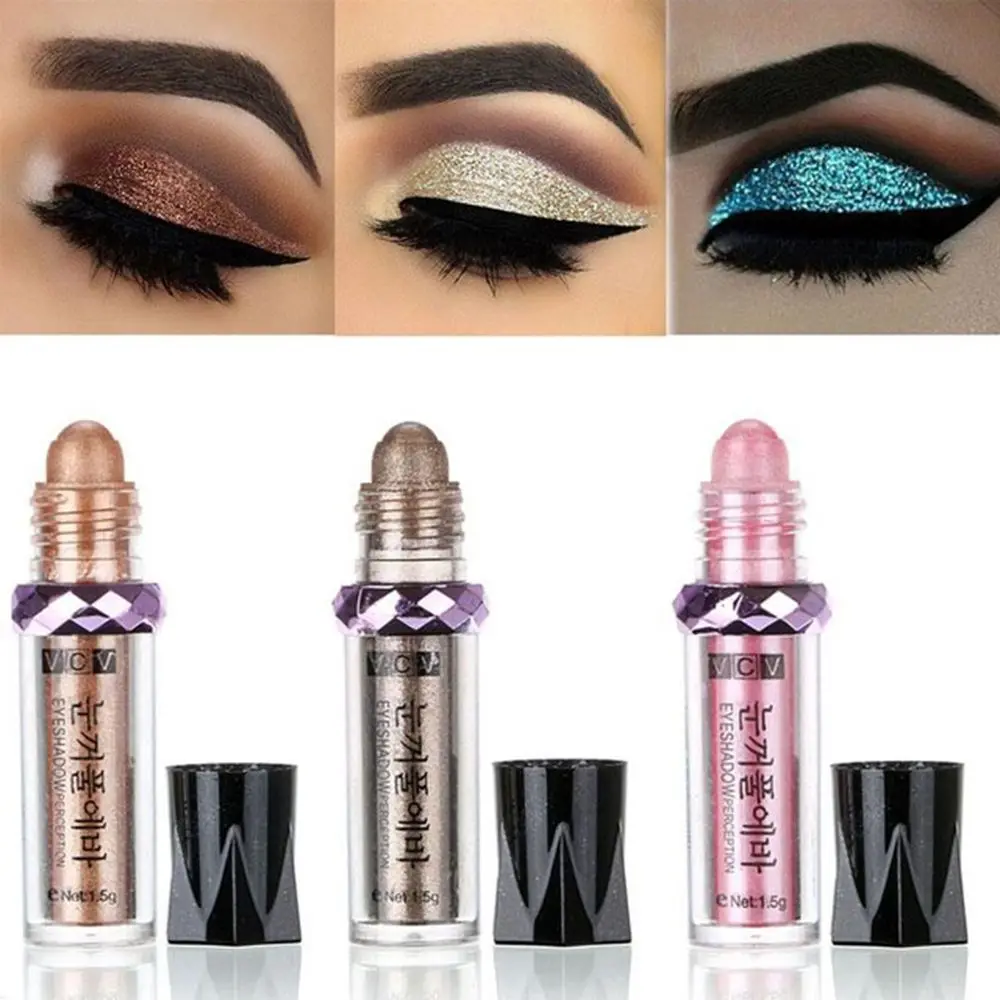 16 цветов мерцающие золотые тени для век долговечные Минеральные блестящий