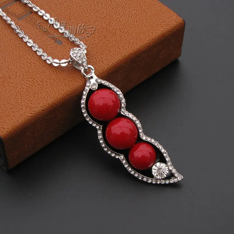 Длинное женское ожерелье Простой Модный кулон с имитацией жемчуга универсальная