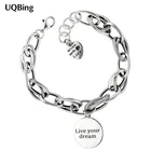 Женский вечерние серебряного цвета с подвеской в виде сердца и букв