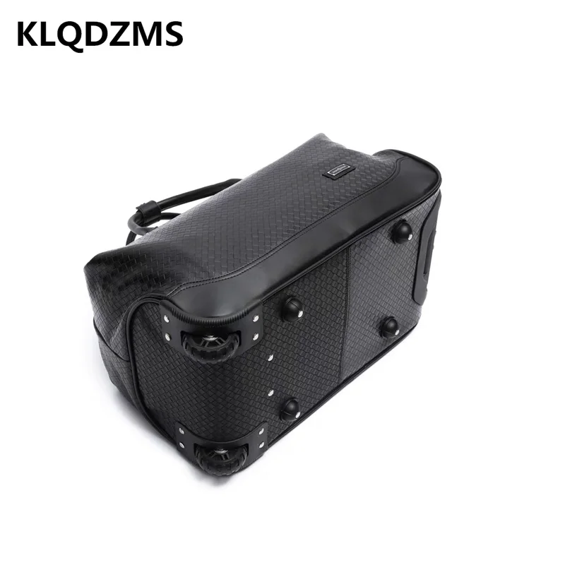 KLQDZMS Men's Fashion Hand Luggage Portable Handbag Retro Wheeled Trolleys Luggage Suitcase On Wheels Multifunctional Suitcase